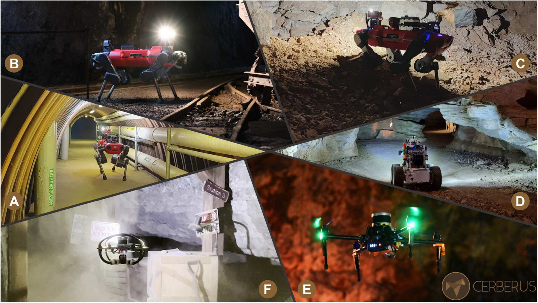 CERBERUS robots in the DARPA SubT Final